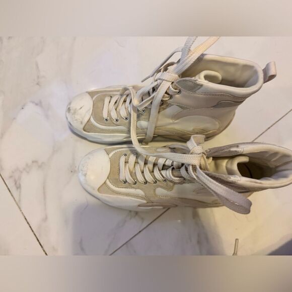 Zimmermann Cream Chunky High-Top Sneakers - Picture 15 of 15
